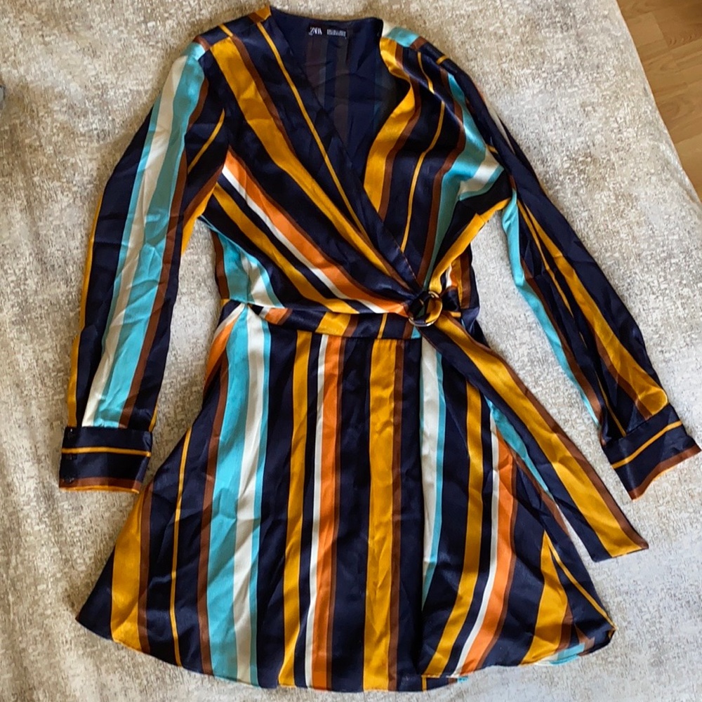Zara wrap around party dress. Size L.